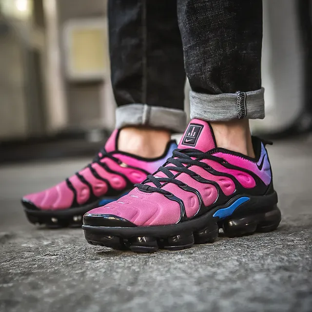 Nike Air VaporMax Plus Pink Purple Blue Lifestyle Sneakers 6