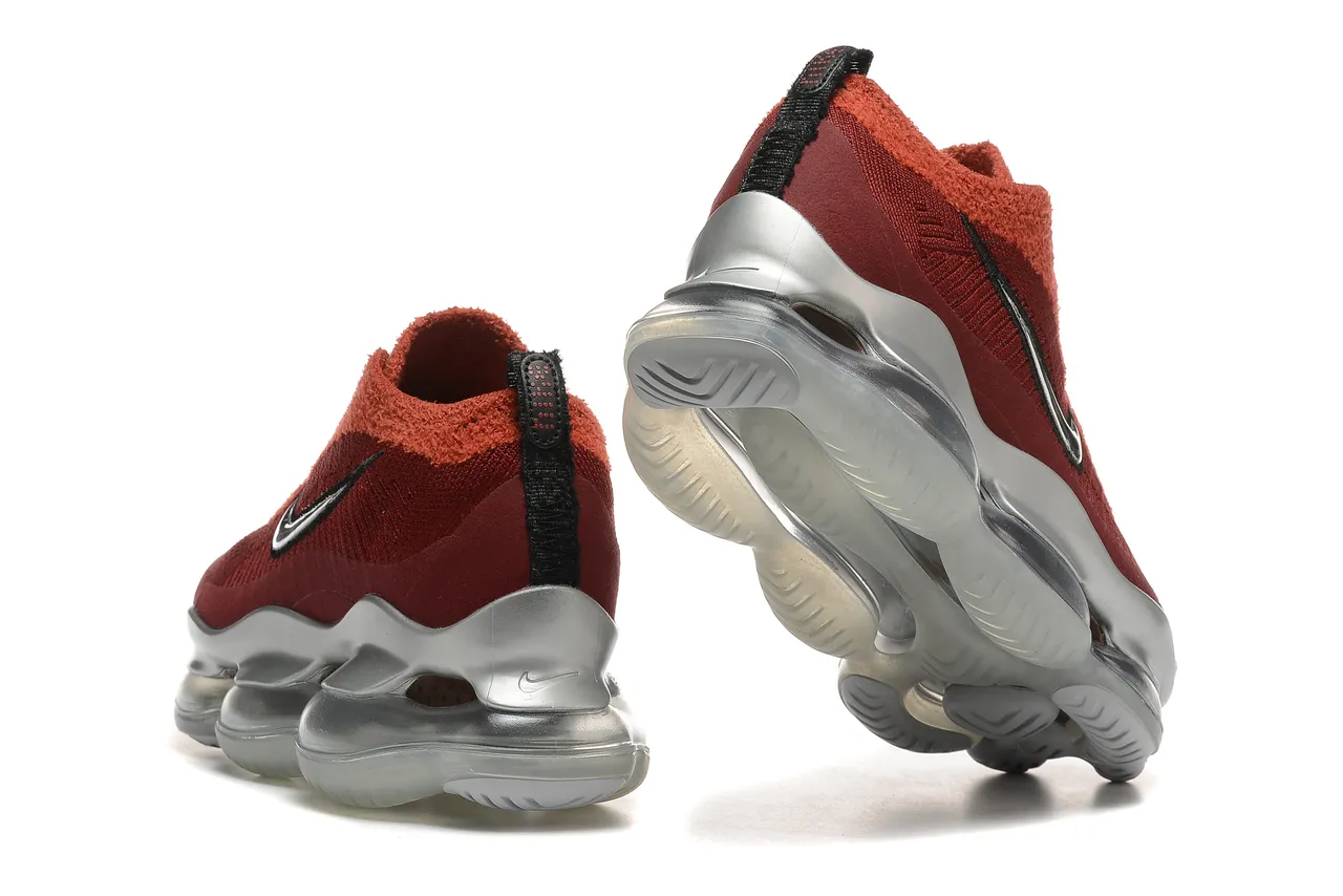 Nike Air VaporMax Plus tênis de corrida em malha vermelho borgonha 3