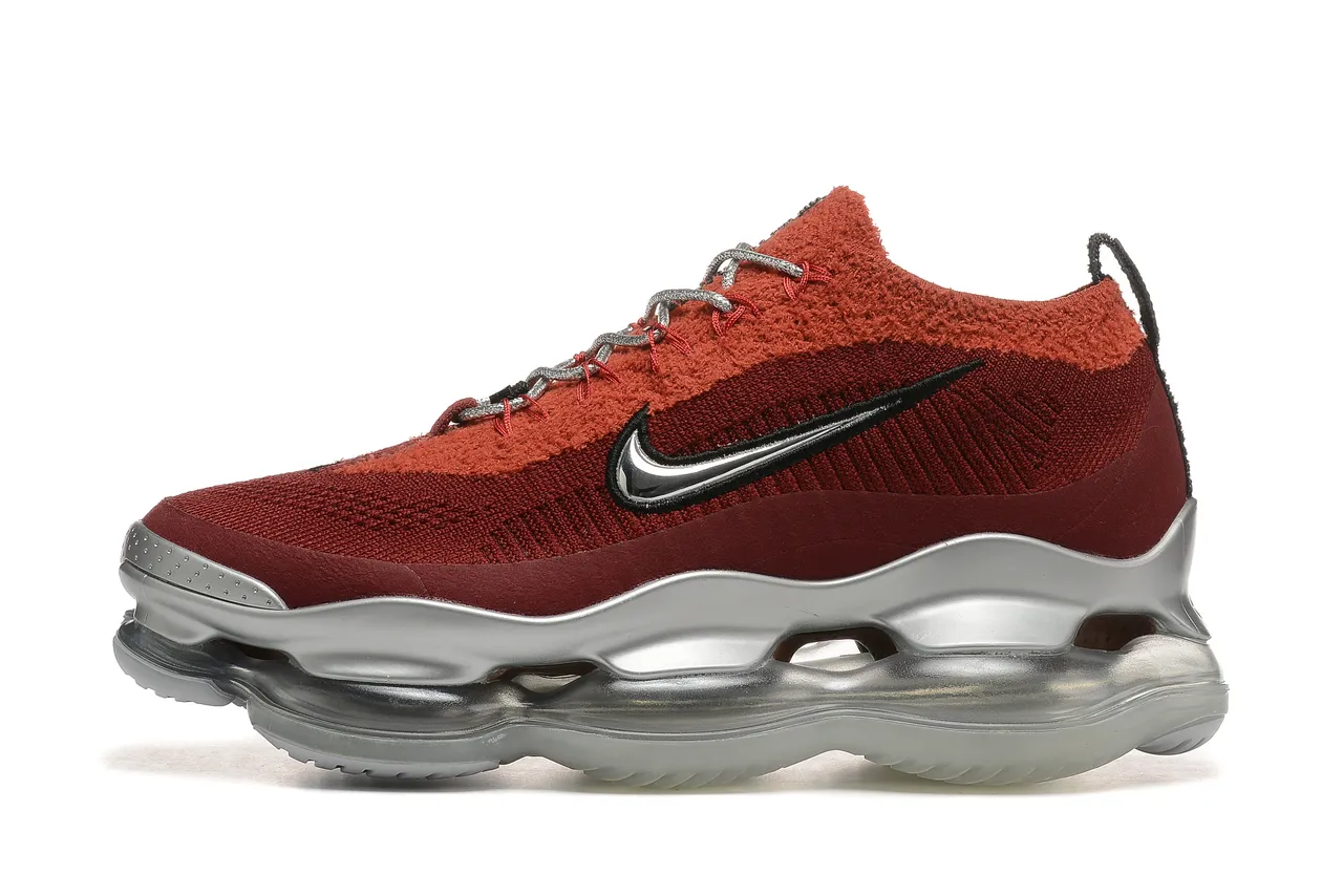Nike Air VaporMax Plus tênis de corrida em malha vermelho borgonha 5