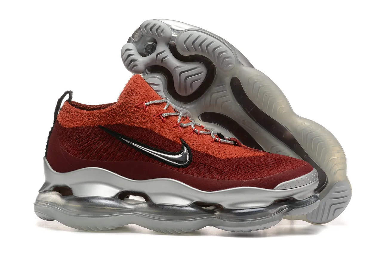 Nike Air VaporMax Plus tênis de corrida em malha vermelho borgonha 7