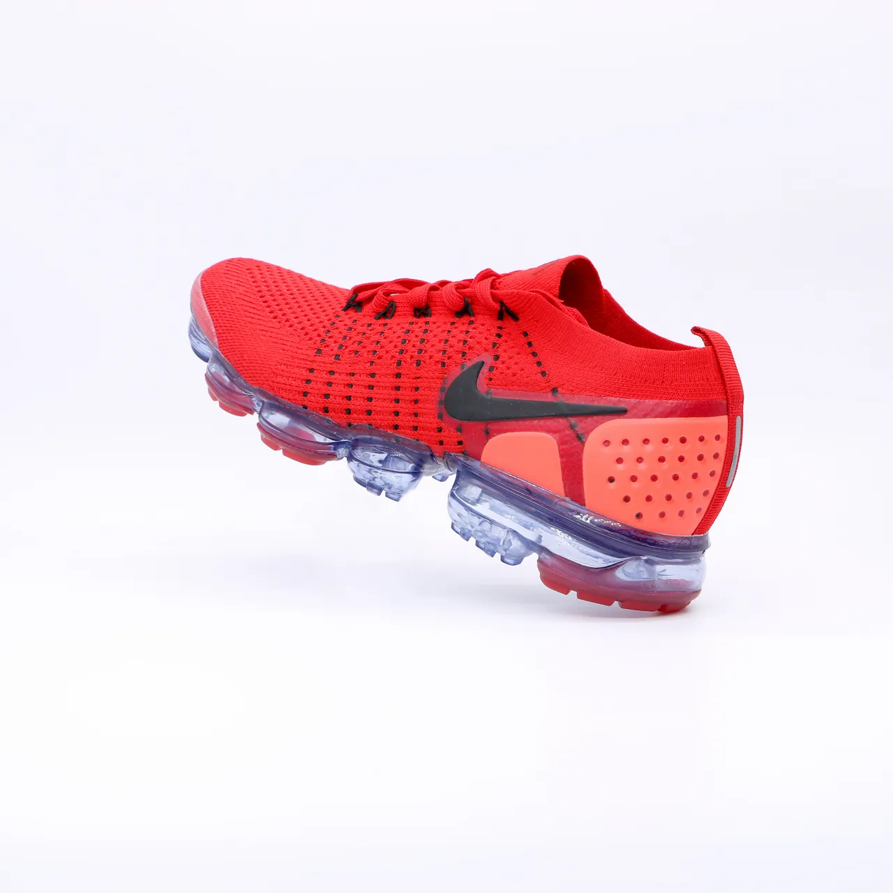 Nike Air VaporMax Red Black Translucent Sole Running Shoes 2