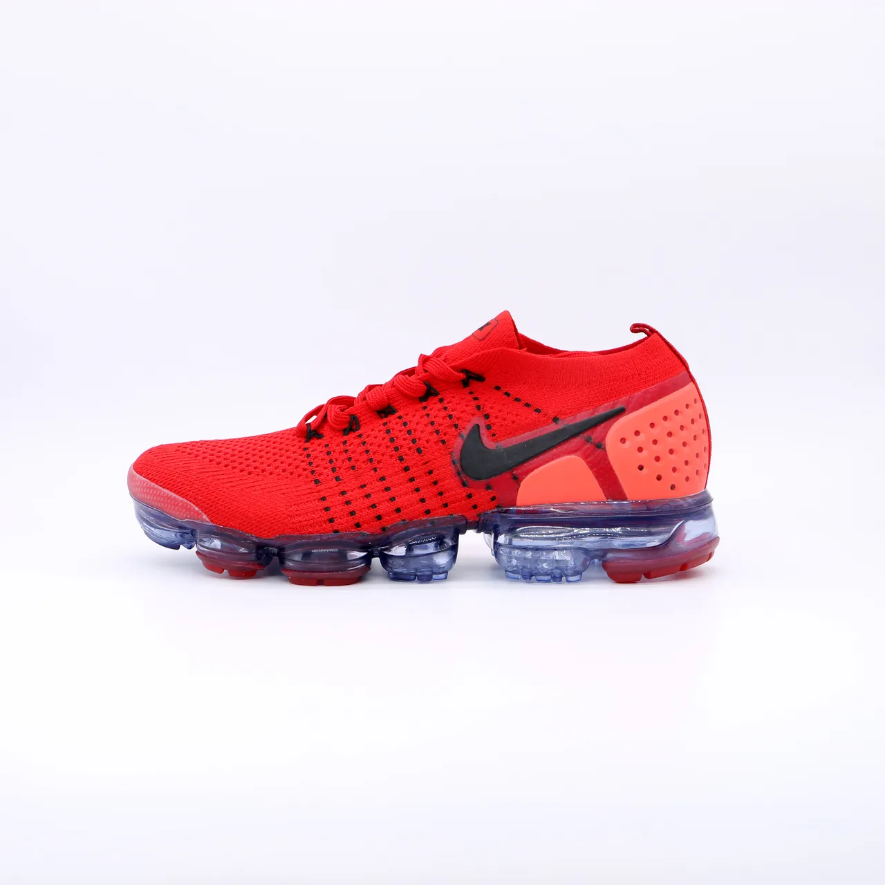 Nike Air VaporMax Red Black Translucent Sole Running Shoes 4