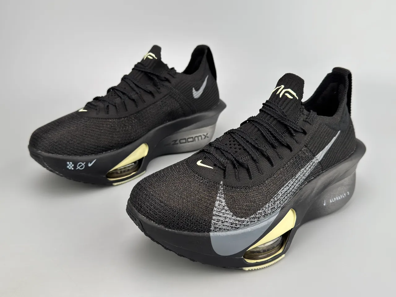 Nike Air Zoom Alphafly 3 Black Light Yellow Running Shoes 5