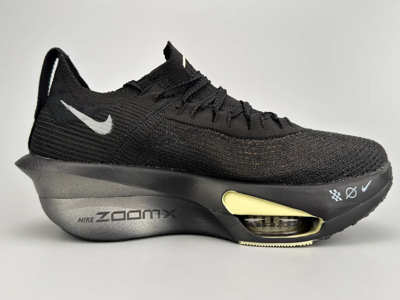 Nike Air Zoom Alphafly 3 Black Light Yellow Running Shoes 10