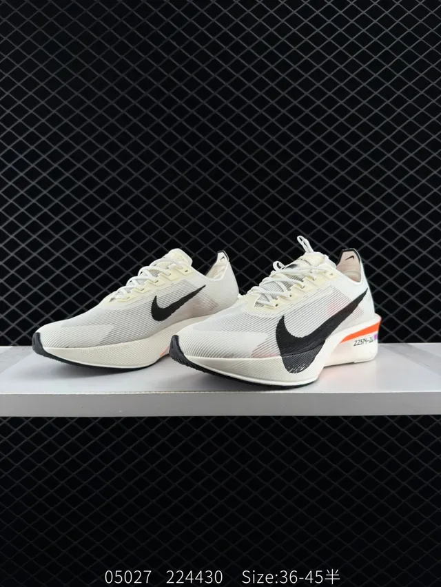 Nike Air Zoom Alphafly NEXT% 4 白色 黑色 橙色 跑鞋 3