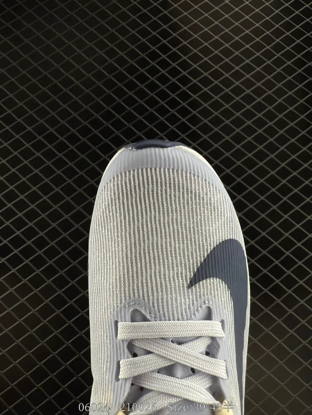 Nike Air Zoom Gray Blue Engineered Knit Upper Gradient Midsole Running Shoes 2