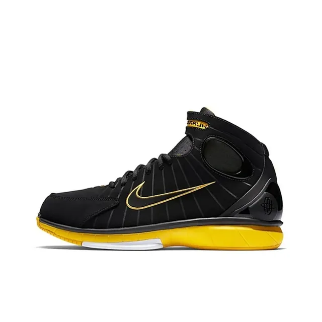 Nike Air Zoom Huarache 2K4 Black and Gold Basketball Shoes 2