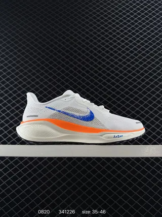 Nike Air Zoom Pegasus 41 Blanco Naranja Azul Zapatos de correr 2