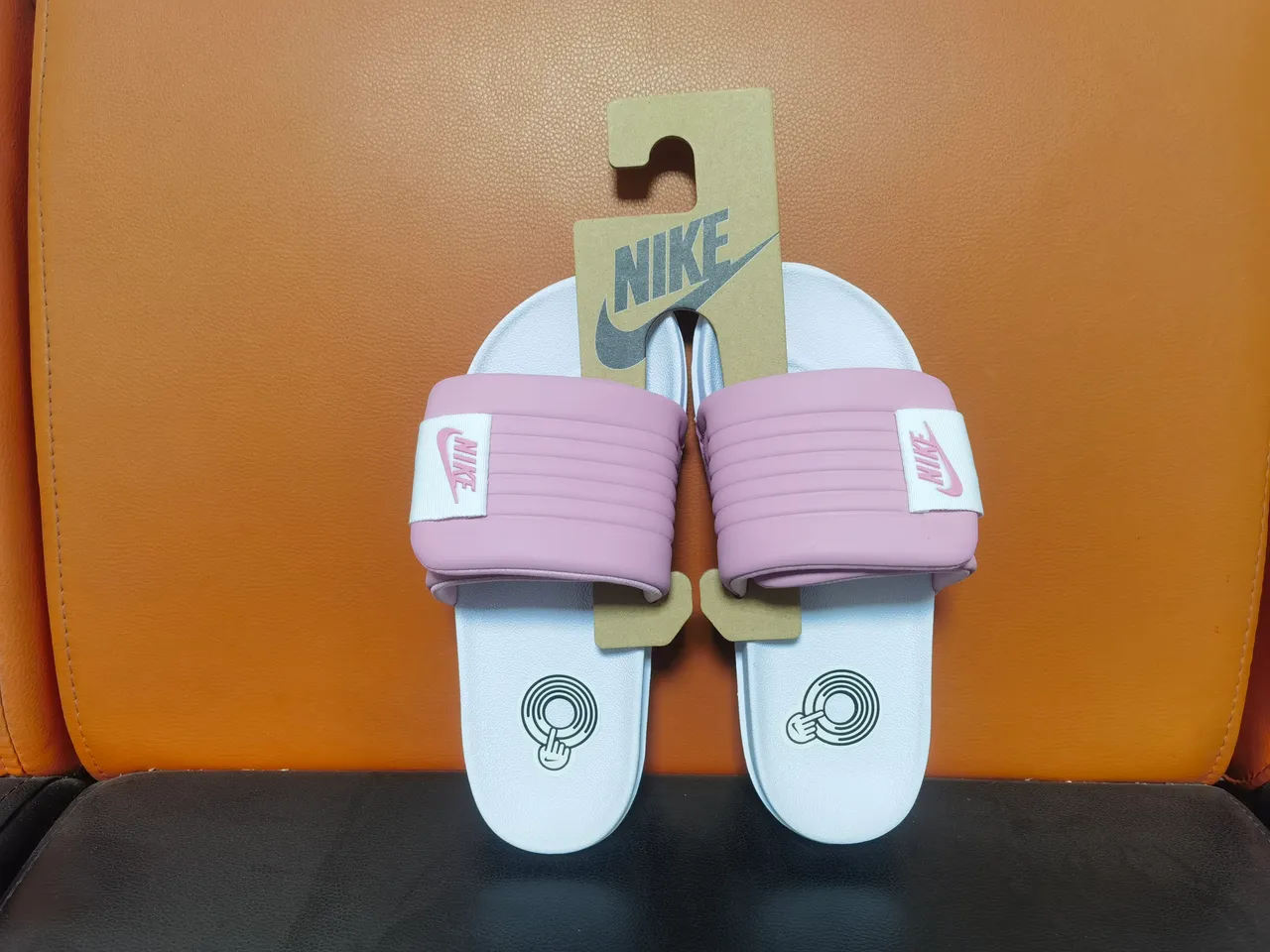 Nike Benassi JDI Dusty Pink and Lavender Slippers 2