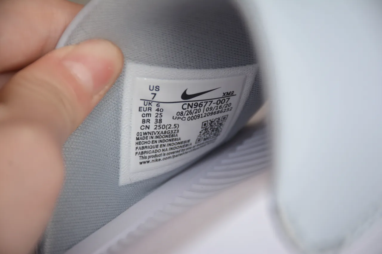 Nike Benassi JDI White and Light Gray Slippers 4