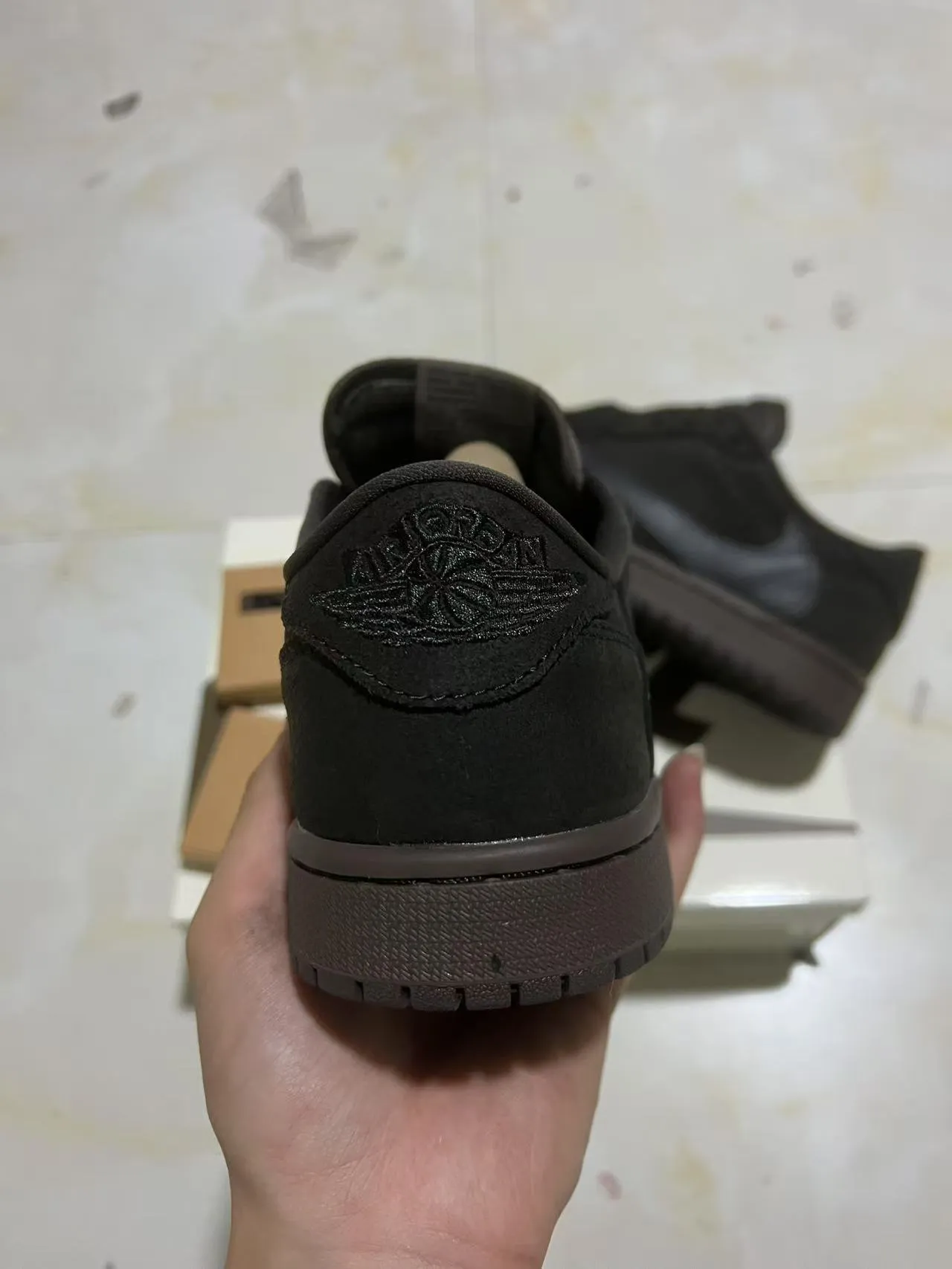 Nike Black Brown Low-Top Suede And Leather Panelled Lifestyle Sneakers 8