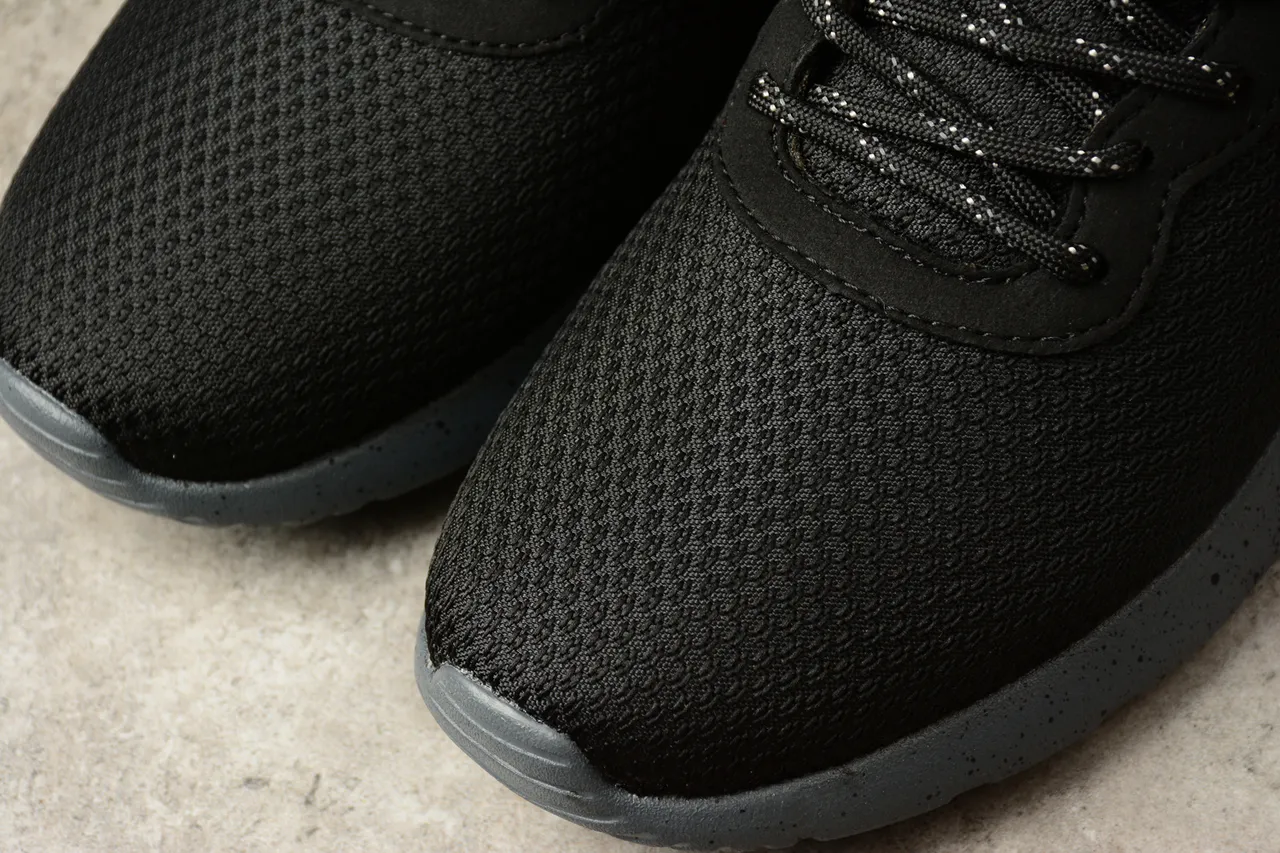 Nike Black Gray Knit Upper Speckled Midsole Lifestyle Sneakers 15