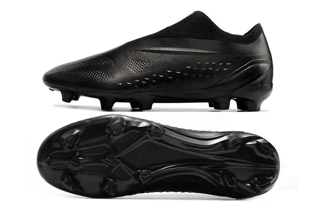 Nike Chaussures de Football Noir Bas Col Tricot Lacets Asymétriques Cover Terrain Ferme 5