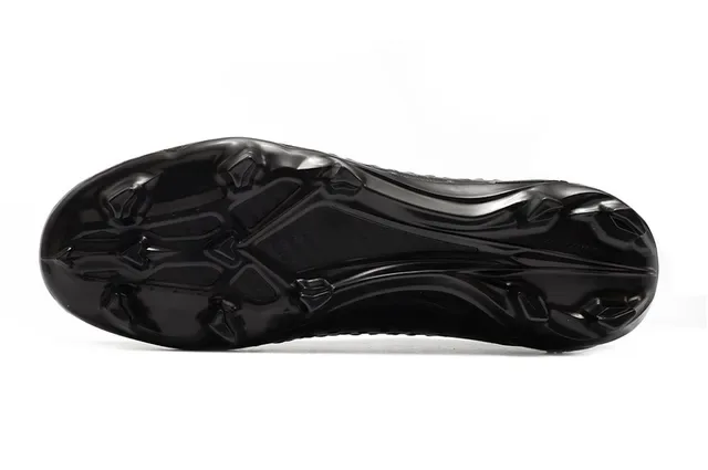 Nike Chaussures de Football Noir Bas Col Tricot Lacets Asymétriques Cover Terrain Ferme 6