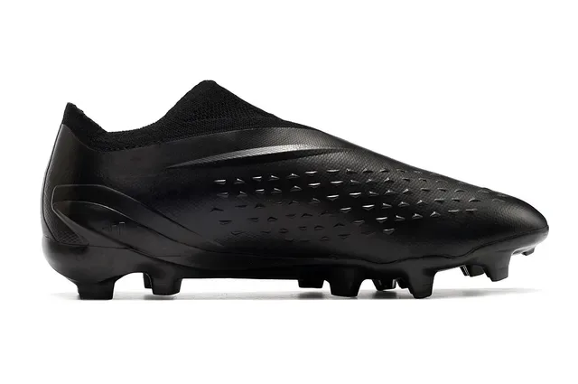 Nike Chaussures de Football Noir Bas Col Tricot Lacets Asymétriques Cover Terrain Ferme 7