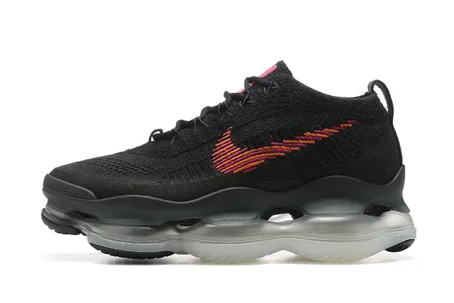 Nike Black Multicolor Knit Upper Full-Length Visible Air Unit Lifestyle Sneakers 4