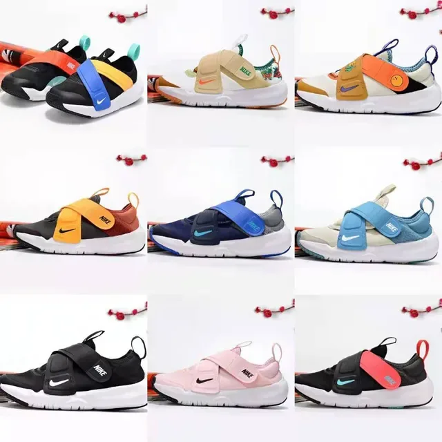 Nike Black Multicolor Slip-On Single-Strap Closure Lifestyle Sneakers 3