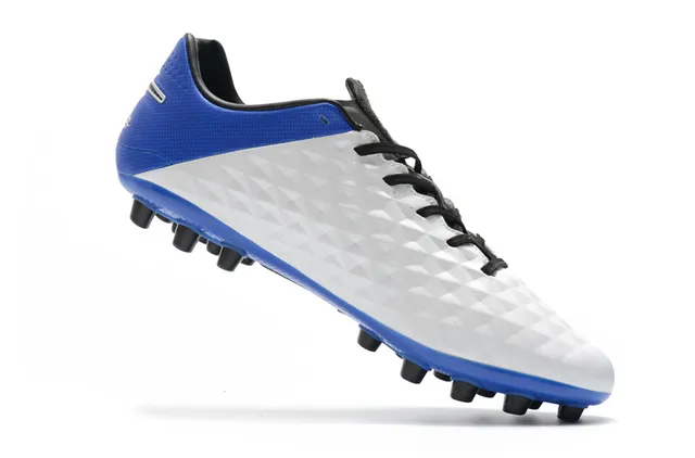 Nike Noir Orange Matelassé Diamant Synthétique Haut Bas-Coupé Bottine de Football Terrain Ferme Chaussures de Football 23