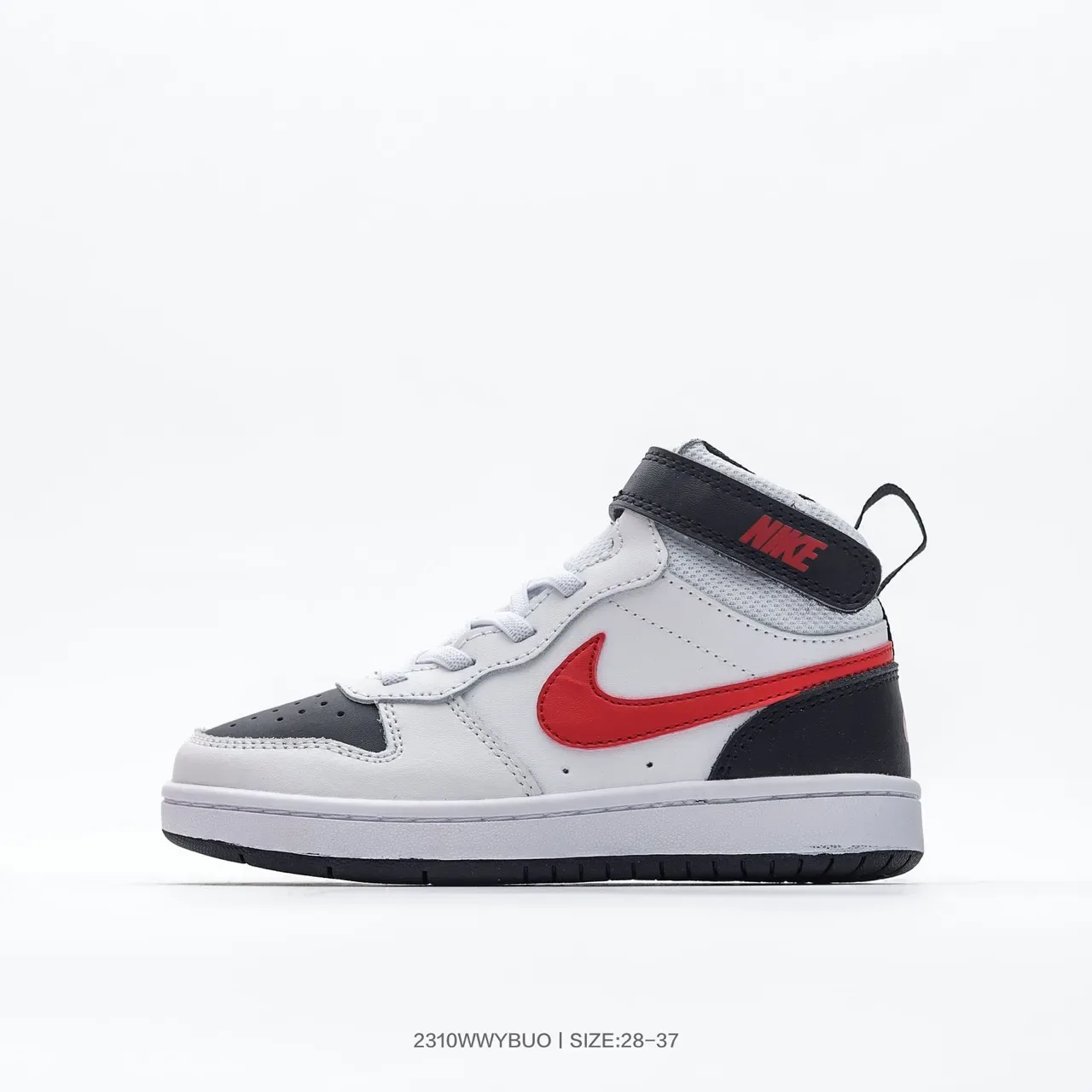Nike Black Pink High-Top Ankle Strap Lifestyle Sneakers 5