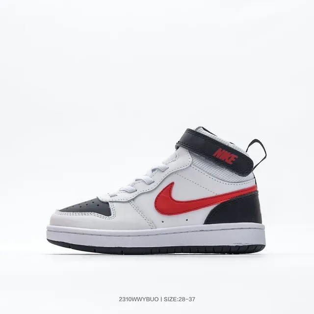 Nike Black Pink High-Top Ankle Strap Lifestyle Sneakers 6