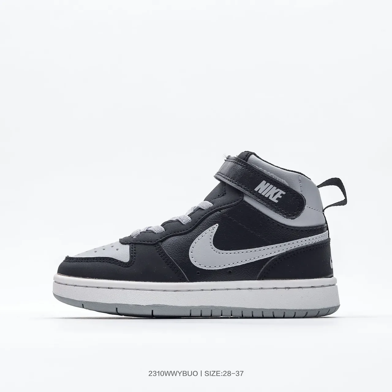 Nike Black Pink High-Top Ankle Strap Lifestyle Sneakers 7