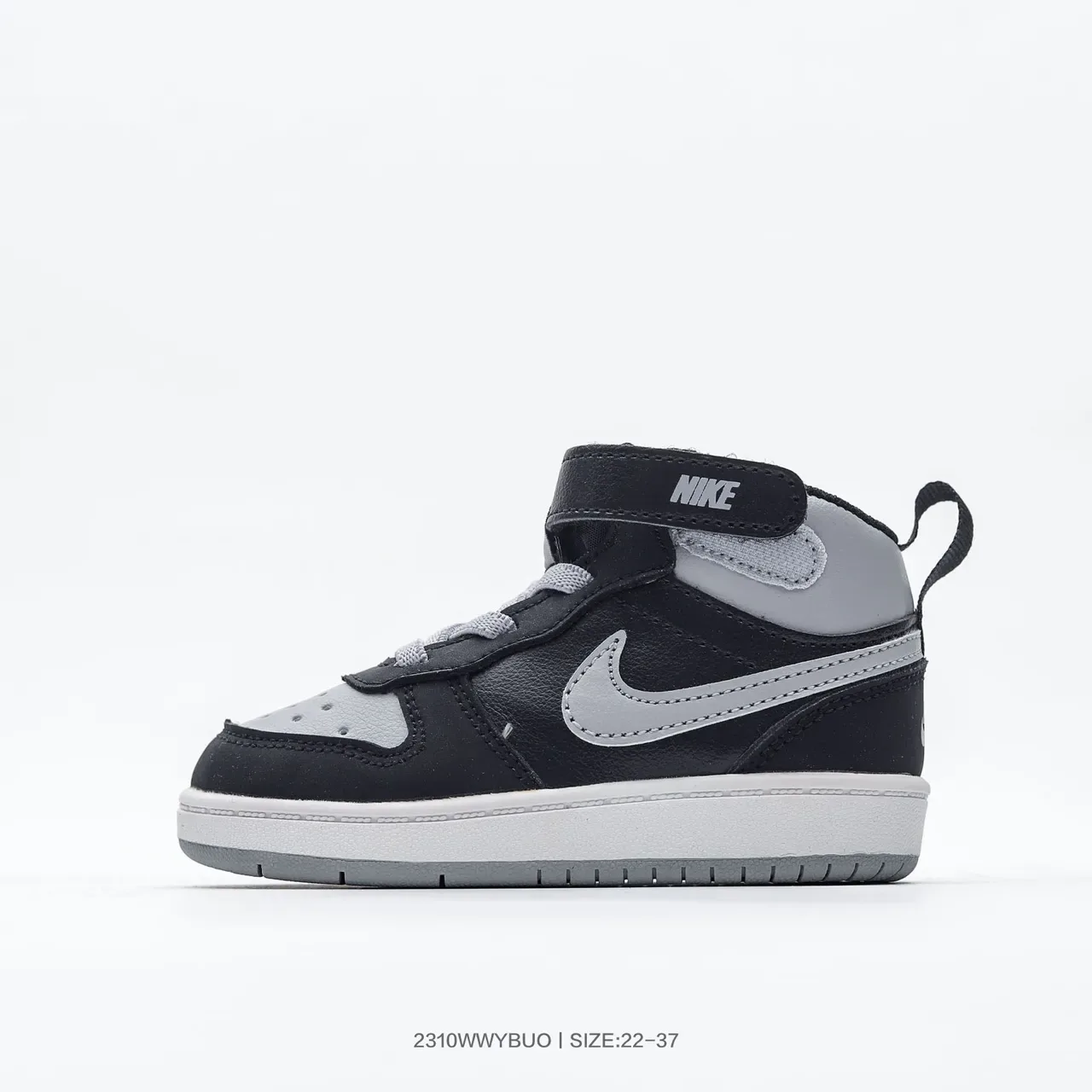 Nike Black Pink High-Top Ankle Strap Lifestyle Sneakers 8