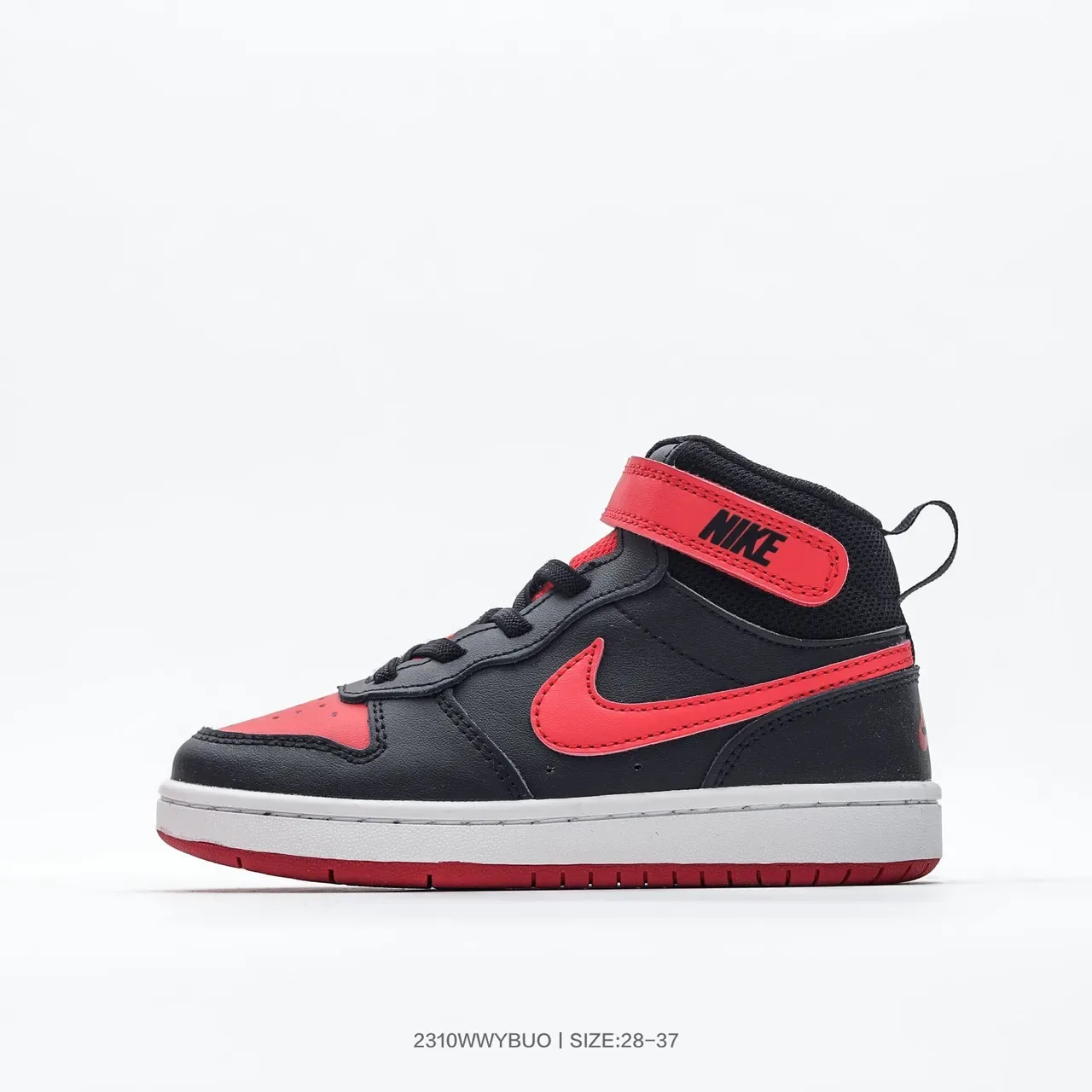Nike Black Pink High-Top Ankle Strap Lifestyle Sneakers 17