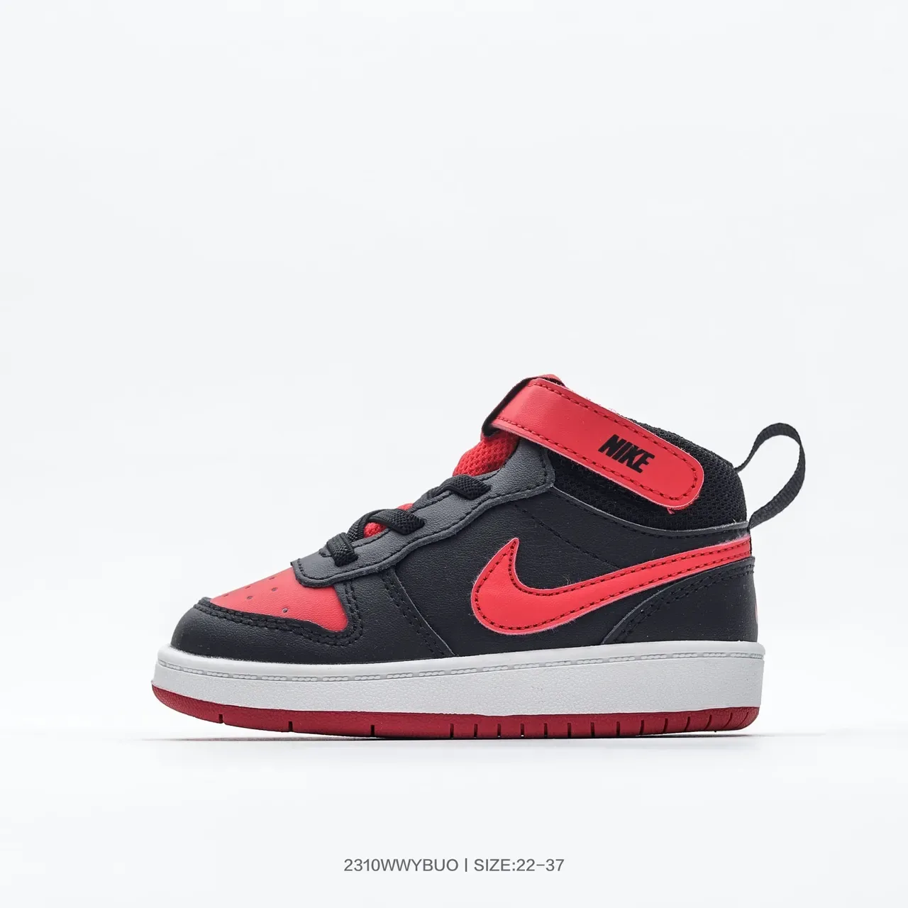 Nike Black Pink High-Top Ankle Strap Lifestyle Sneakers 18