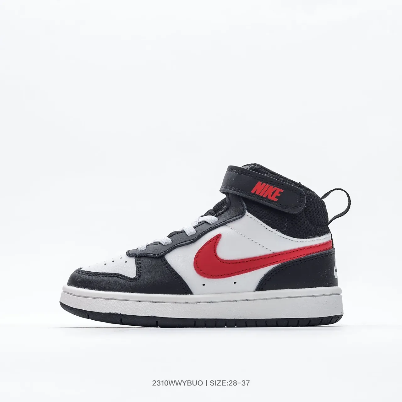 Nike Black Pink High-Top Ankle Strap Lifestyle Sneakers 19