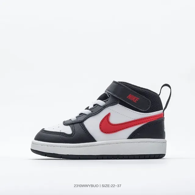 Nike Black Pink High-Top Ankle Strap Lifestyle Sneakers 20
