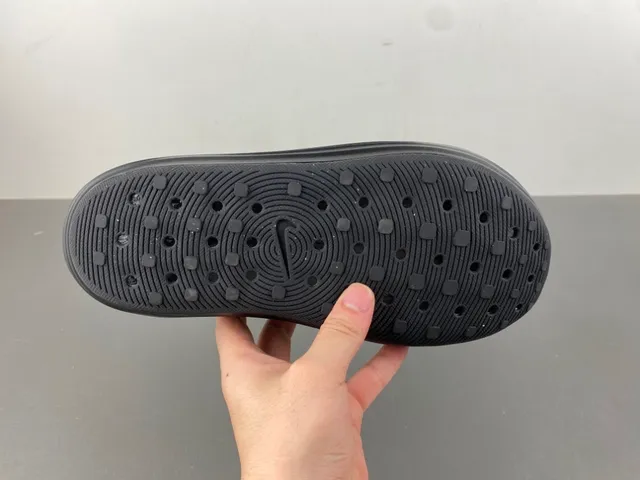 Nike Negro Rojo Moldeado Monolítico Construcción Acanalado Suela Intermedia Zueco 7
