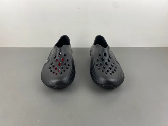 Nike Negro Rojo Moldeado Monolítico Construcción Acanalado Suela Intermedia Zueco 9