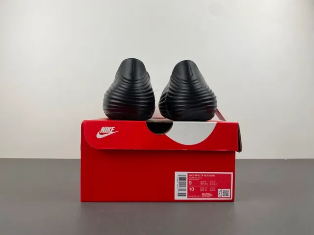 Nike Negro Rojo Moldeado Monolítico Construcción Acanalado Suela Intermedia Zueco 15