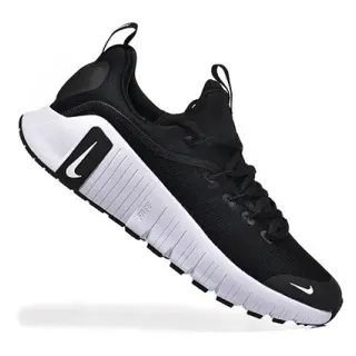 Nike Black White Engineered Mesh Upper Segmented Midsole Lifestyle Sneakers