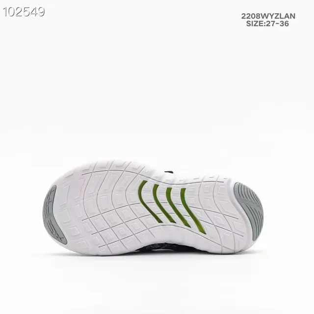 Nike Black White Knit Upper Velcro Strap Closure Lifestyle Sneakers 17