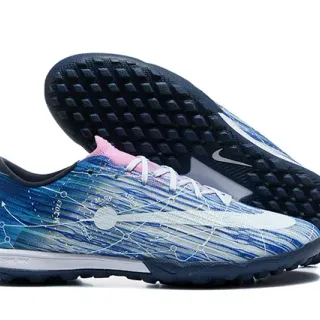 Nike Blue Navy Low-Cut Synthetic Upper Dynamic Graphic Print Turf Soccer Shoes
