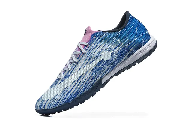 Nike Sapatos de futebol para turf sintéticos de corte baixo com impressão gráfica dinâmica em azul marinho 4