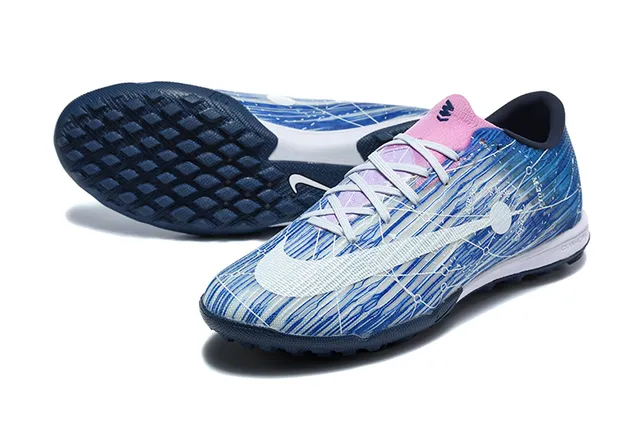 Nike Sapatos de futebol para turf sintéticos de corte baixo com impressão gráfica dinâmica em azul marinho 6