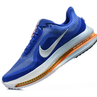 Nike Blue Orange Knit Upper Visible Air Zoom Unit Running Shoes