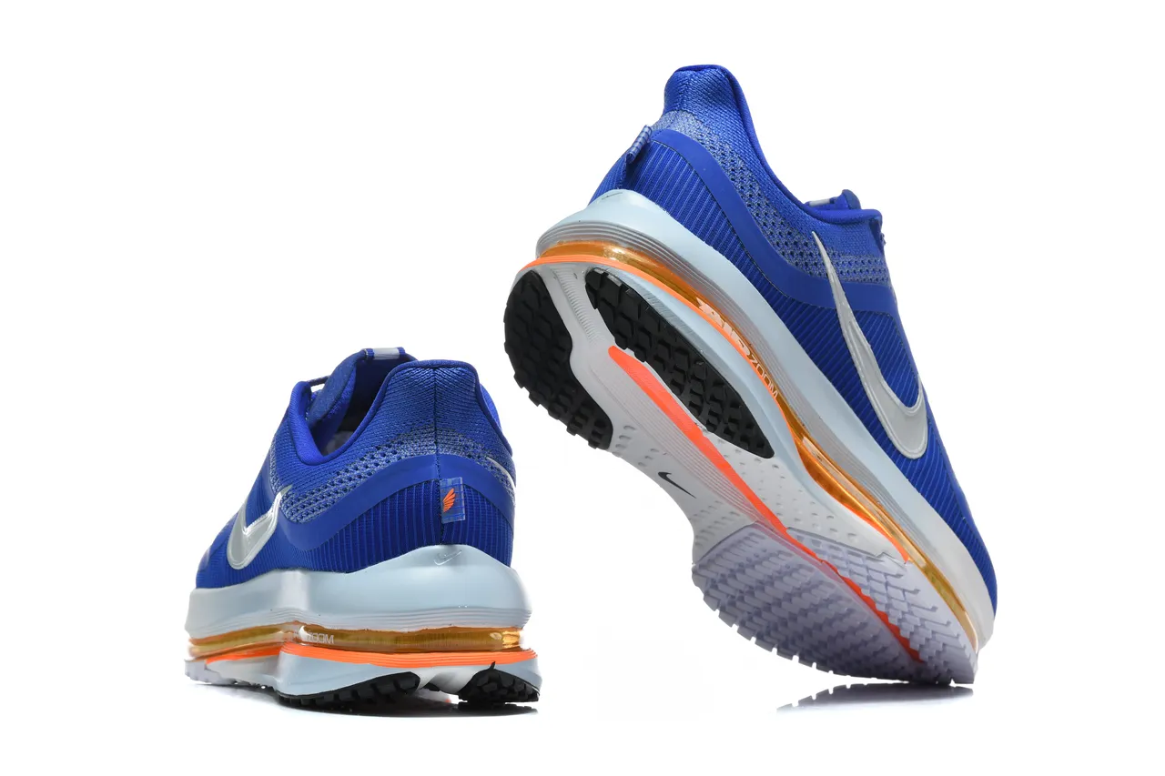 Nike Chaussures de Running avec tige tricotée bleu orange visible Air Zoom Unit 4