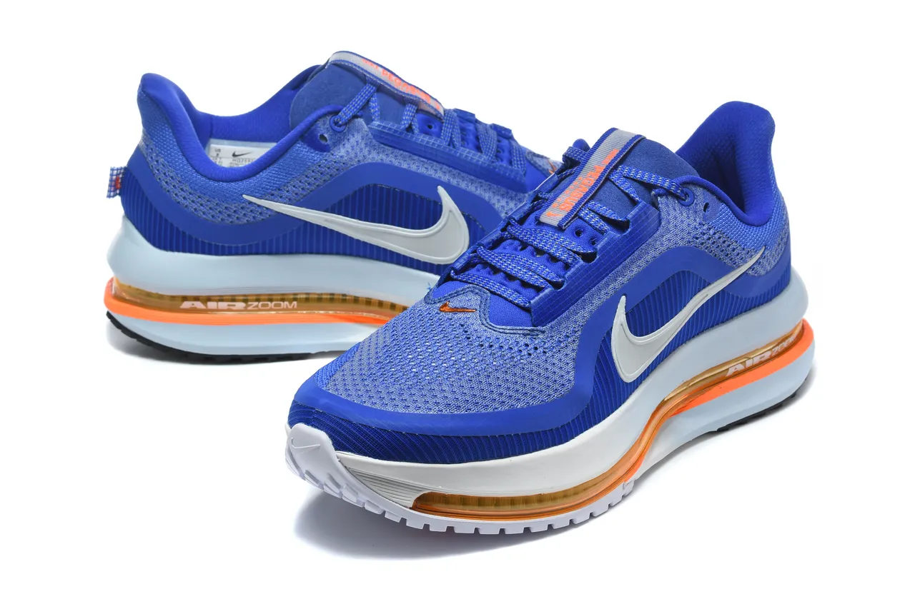 Nike Chaussures de Running avec tige tricotée bleu orange visible Air Zoom Unit 5