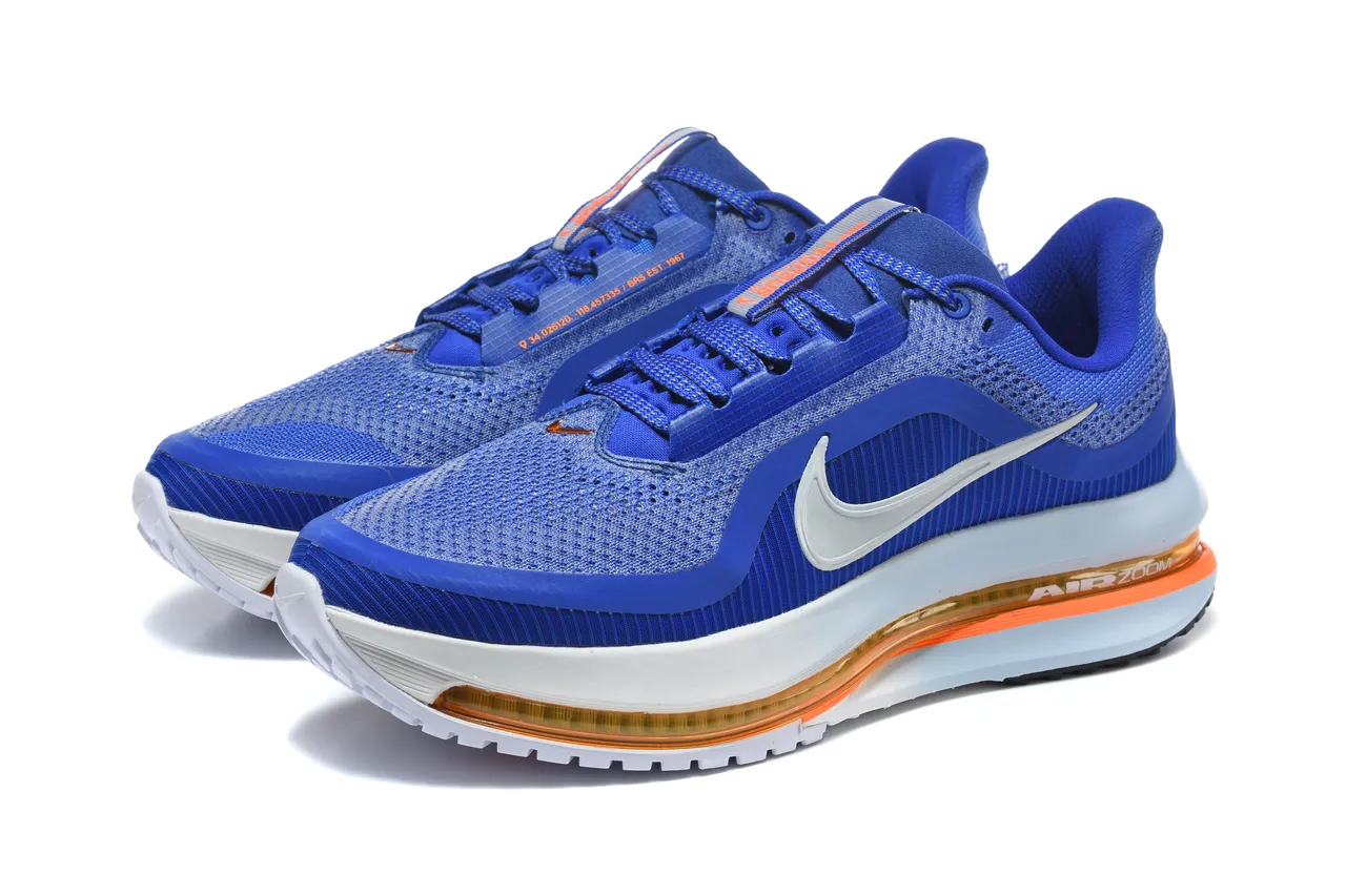 Nike Chaussures de Running avec tige tricotée bleu orange visible Air Zoom Unit 6