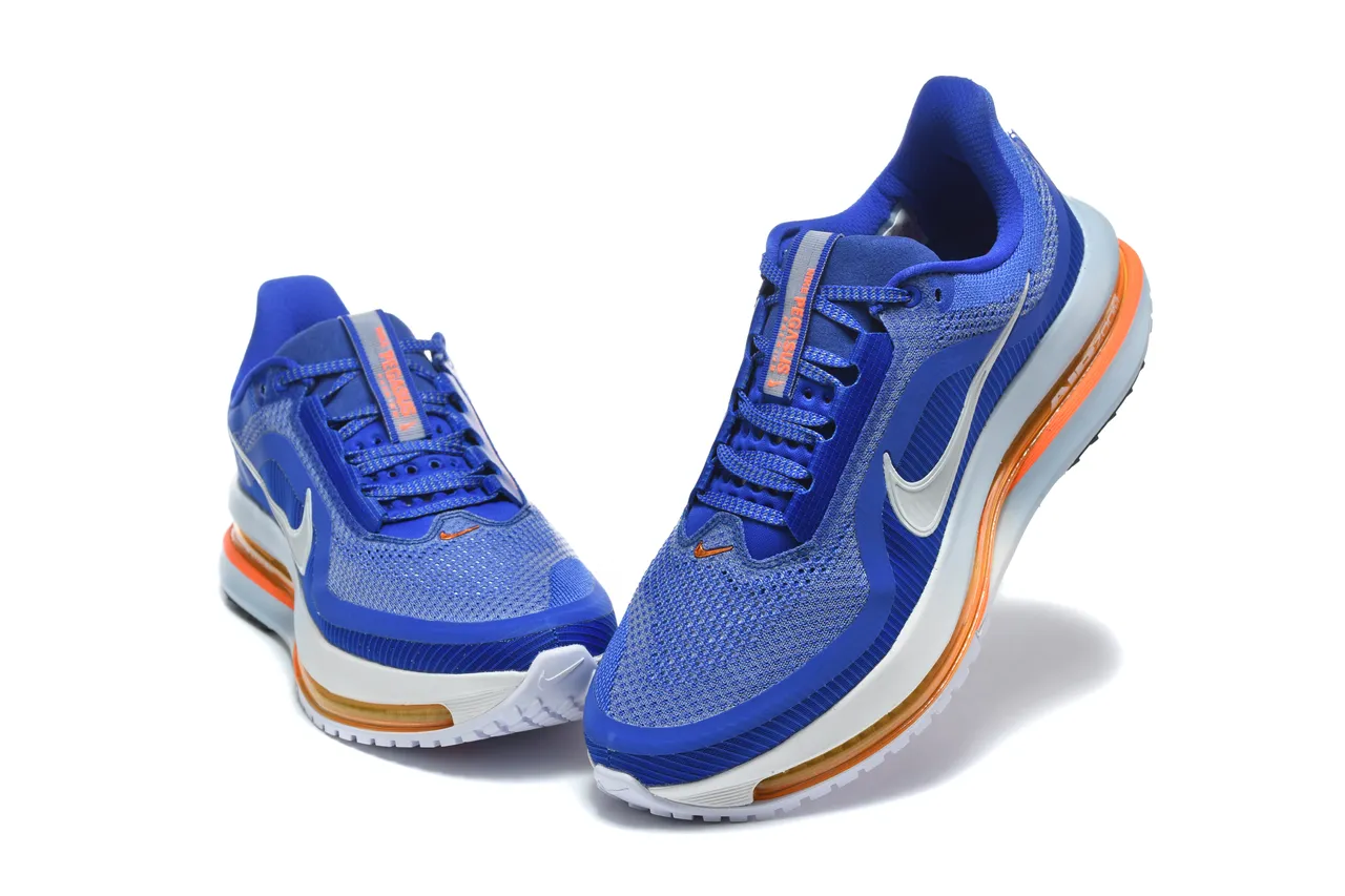 Nike Chaussures de Running avec tige tricotée bleu orange visible Air Zoom Unit 7