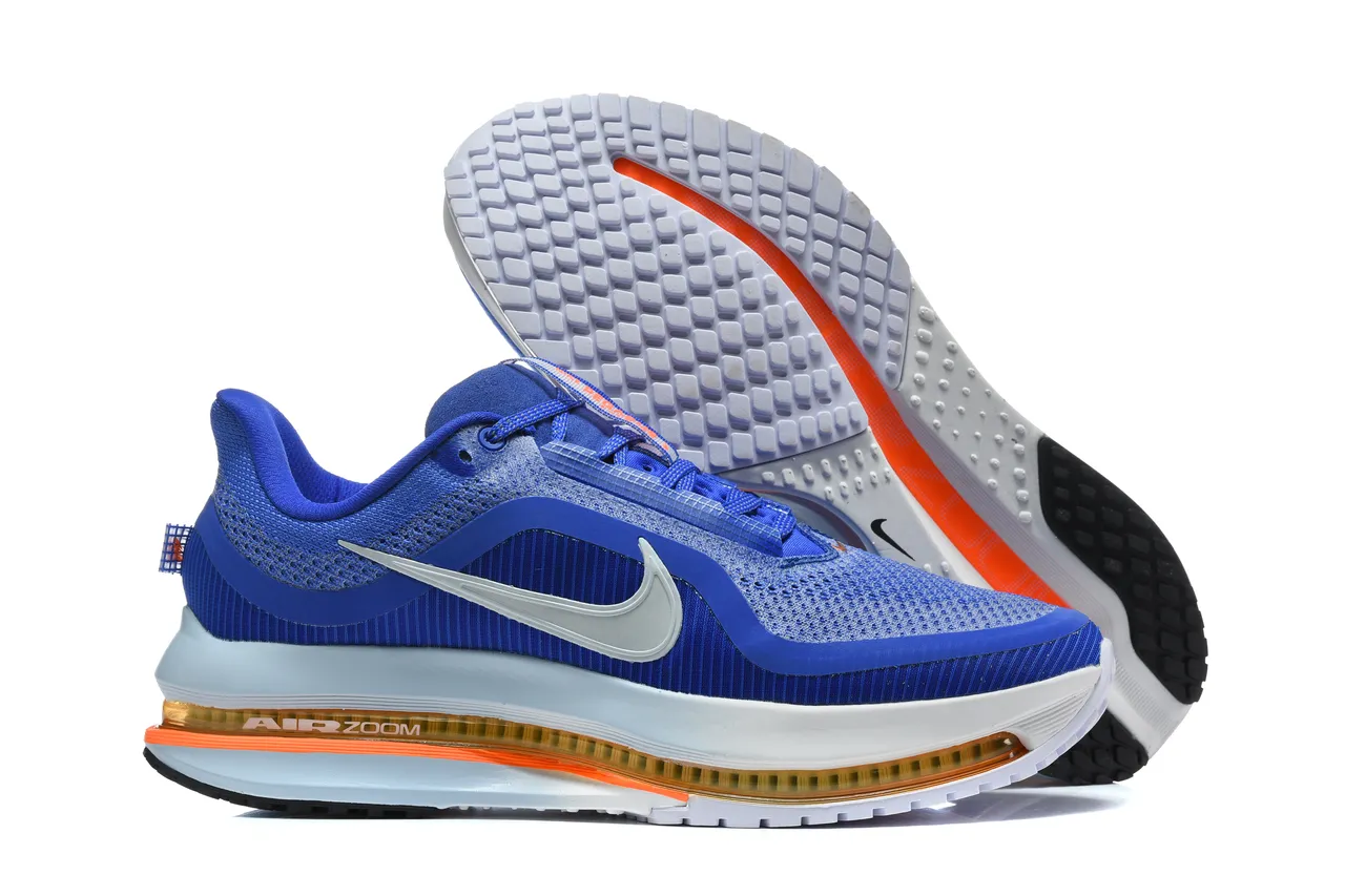 Nike Chaussures de Running avec tige tricotée bleu orange visible Air Zoom Unit 8