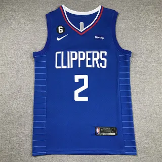 Nike Clippers Kawhi Leonard #2 Blue Statement Edition Jersey