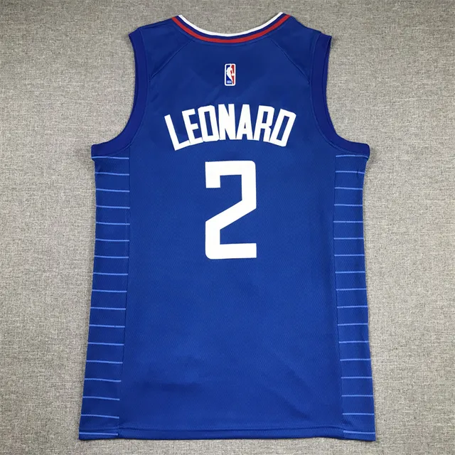 Nike Clippers Kawhi Leonard #2 maillot de l'édition Statement Bleu 2