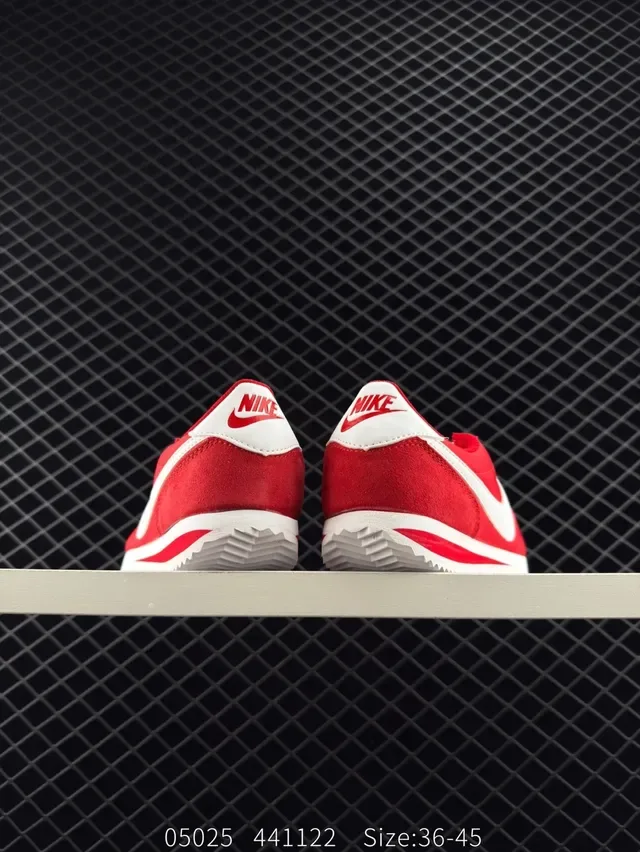 Nike Cortez Red and White Lifestyle Sneakers 3