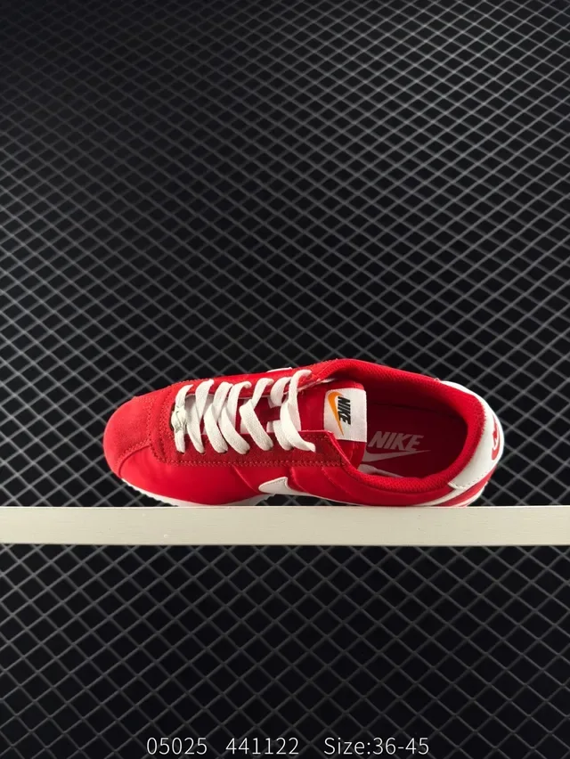 Nike Cortez Red and White Lifestyle Sneakers 4