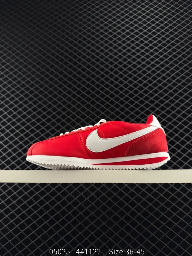 Nike Cortez Red and White Lifestyle Sneakers 5