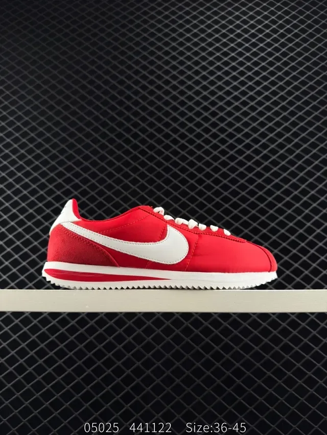 Nike Cortez Red and White Lifestyle Sneakers 6